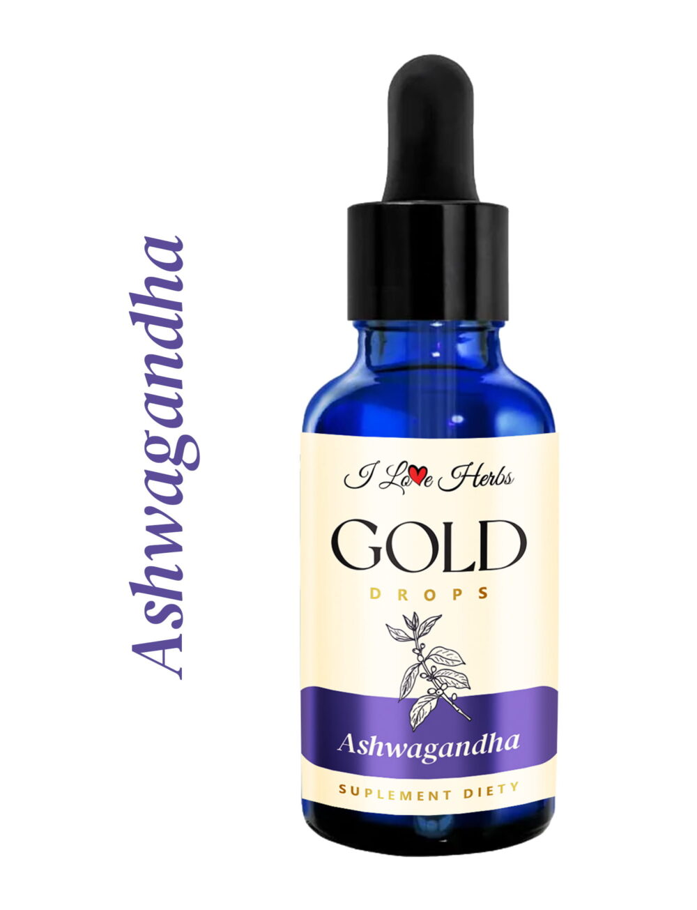 Zestaw "MINI" krople Ashwagandha w kroplach 50 ml + Noopept 1g + Błękit metylenowy 30ml